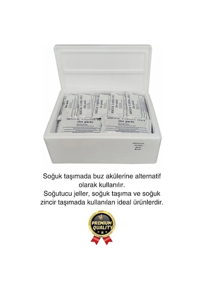Premium Güvenli Dayanıklı Malzeme Yolculuk Seyahat Yiyecek Soğutucu Jel Poşet Buz Aküsü 480gr 5 Adet Çok Renkli