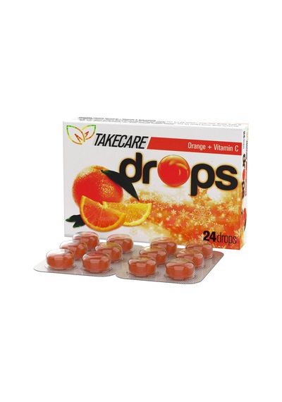 Takecare Portakal Aromalı C Vitamini İçeren Drops 3 x 24 Pastil