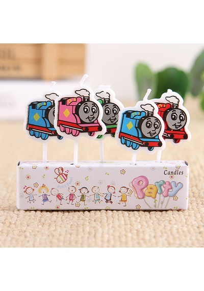 Vıp Thomas Bırthday Candle Thomas Pasta Mumu 5 Adet Thomas Doğum Günü Mumu Thomas Doğum Günü Mumları Renkli