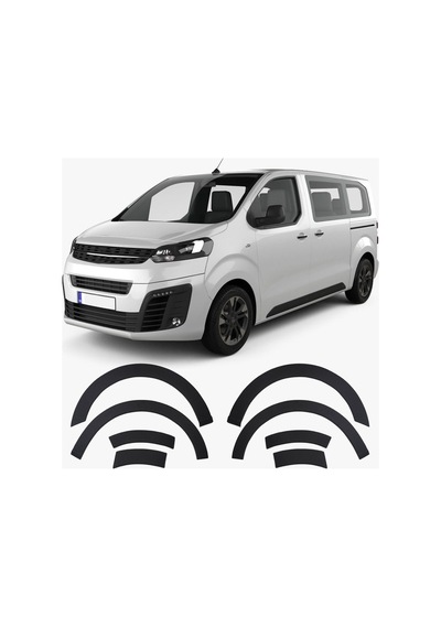 Opel Zafira Life 2019 Ve Sonrası Uyumlu Çamurluk Dodik Seti 8 Parça Abs Mat Siyah