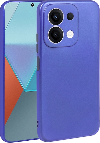 Noktaks - Redmi 15c Uyumlu - Kılıf Mat Soft Esnek Premier Silikon Kapak - T40444 - Saks Mavi Saks Mavi