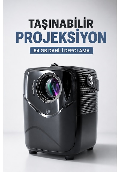 Taşınabilir Projeksiyon 64 Gb Dahili Depolama - Lisinya