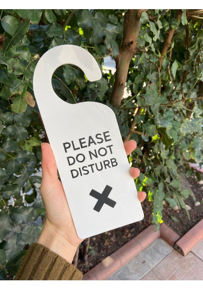 Lütfen Rahatsız Etmeyiniz Kapı Kolu Askısı Do Not Disturb