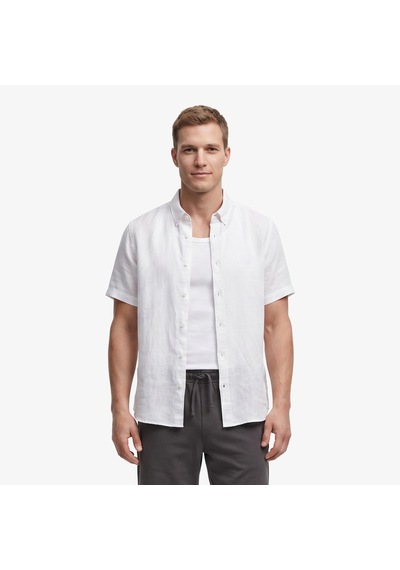 Nautica Erkek Beyaz Regular Fit Kısa Kollu Gömlekdüzw65416t