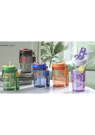Shotay Class Tritan Bardak Matara 470ml Yeşil