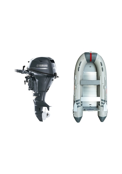 Marinport 3.70 Alüminyum Taban Şişme Bot + Yamaha 15 Hp Deniz Motoru