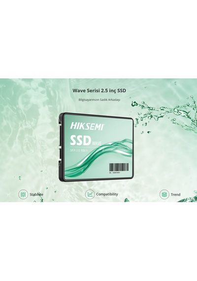 Hıksemı Hs-ssd-wave S 2048g, 550-510mb/s, 2.5&quot , Sata3, 3d Nand, Ssd