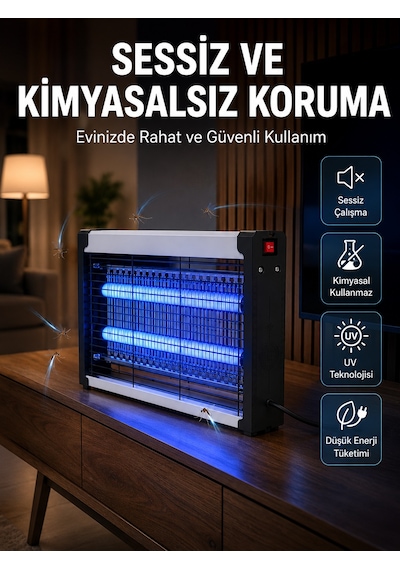 Uv Işıklı Elektrikli Sinek Ve Uçan Haşere Öldürücü Ev, Ofis Ve İşletmeler İçin - Lisinya