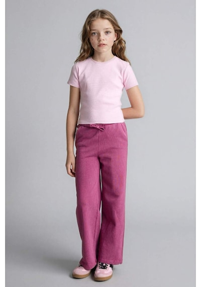 Defacto Wıde Leg Pantolon Kız Çocuk H1094a826smpn10 Pembe-pn10
