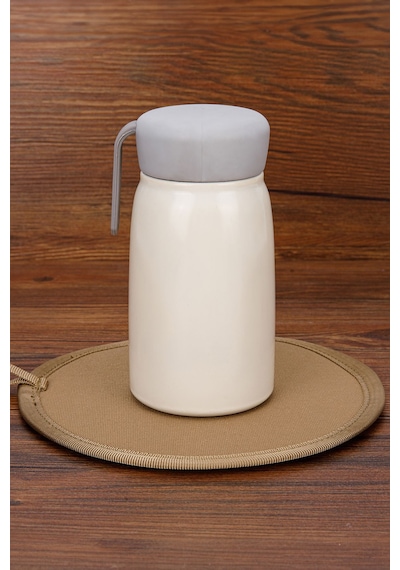 Beyaz 304 Çelik 360 Ml Bebek Mama Saklama Termosu Mug Cin842by Beyaz