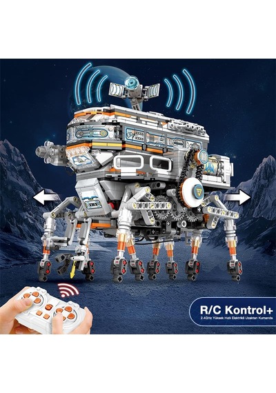 Reobrix Technic 99003 Bilim İstasyonu Star Revenge:science Station Kumandalı&motorlu Yapı Blok Seti Building Blocks - 1378 Parça