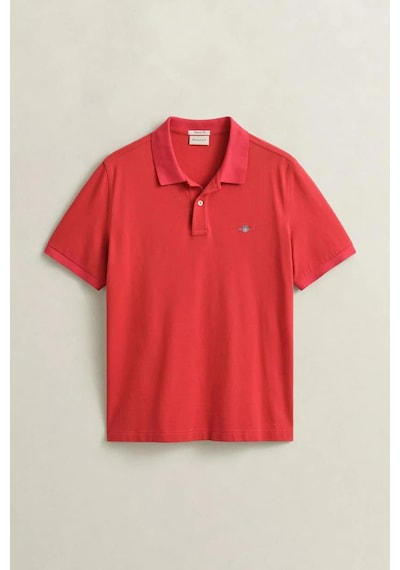 Gant Erkek Kırmızı Regular Fit Logolu Polo Yaka T-shirt-14703