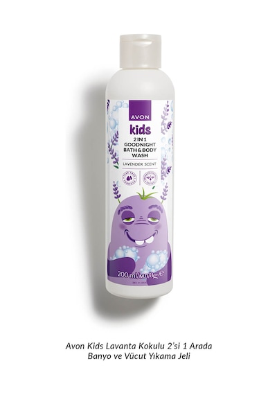 Avon Kids 2'si 1 Arada Lavanta Kokulu Banyo ve Duş Jeli 200 ML