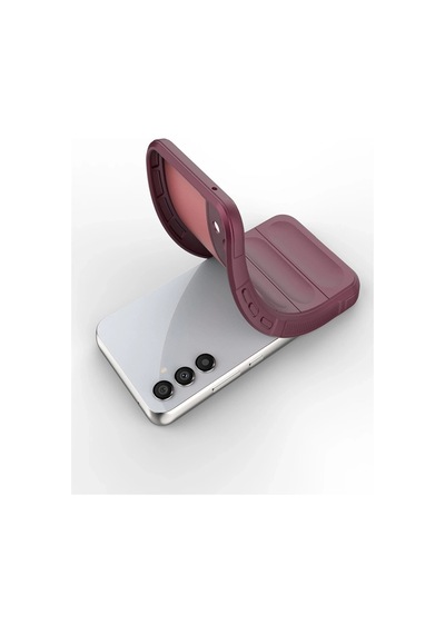 Herşeytrend Samsung Galaxy Uyumlu A15 4g Kılıf Optimum Silikon - Bordo Çok Renkli