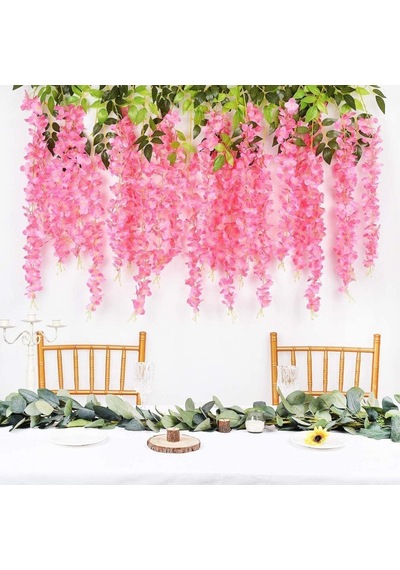Nettenevime Yapay Çiçek Sarkan 3 Dallı Akasya 90cm Pembe Diğer