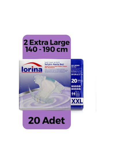 Hasta Bezi Xxlarge 20'li - 200 Ml Bariyer Kremi Hediyeli 2XL