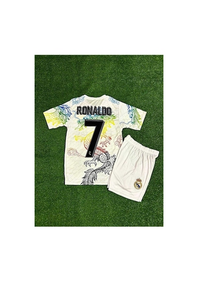 Real Madrid Cristiano Ronaldo Ejderha Desenli Çocuk Forması Beya Çok Renkli