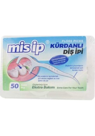 Mis İp Kürdanlı Diş İpi 50 Adet