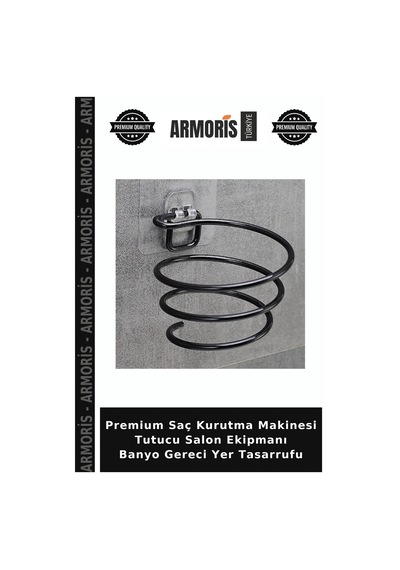 Premium Saç Kurutma Makinesi Tutucu Salon Ekipmanı Banyo Gereci Yer Tasarrufu Çok Renkli