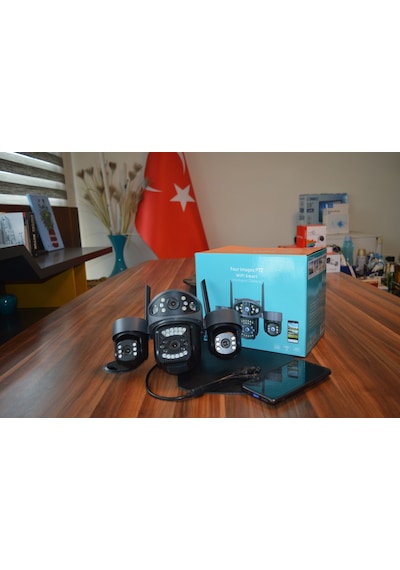 X5tech Rx75 Wifi 4 Lensli 12 Volt 2a Kablosuz Güvenlik Kamerası