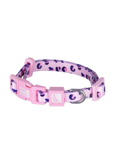Swissplus Urban Paws Pink Leo Recycled Köpek Tasması - 10 Mm Beyaz - Pembe