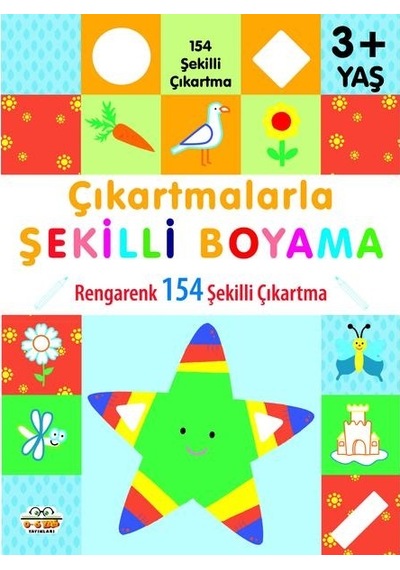 3 Yaş Ve Üzeri Çıkartmalarla Şekilli Boyama 146 Şekilli Çıkartma