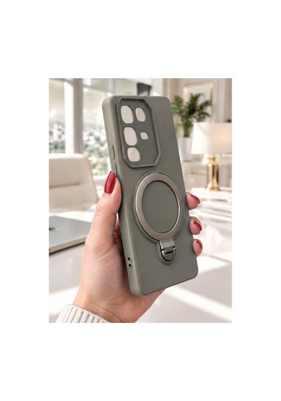 İnfinix Hot 50 Pro İle Uyumlu 360 Derece Dönebilen Kalın Metal Magsafe Halka Stantlı İçi Kadife Korumalı Ultra Lüx Premium Silikon Kılıf Gri İnfinix Hot 50 Pro İle Uyumlu 360 Derece Dönebilen Kalın Metal Magsafe Halka Stantlı İçi Kadife Korumalı Ultra Lüx Premium Silikon Kılıf Gri