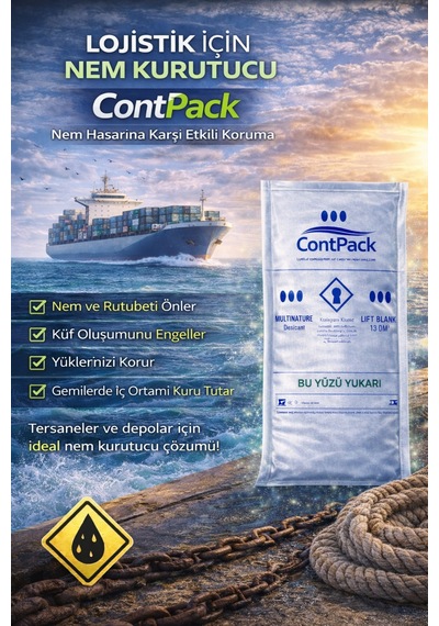 Contpack Plus Askısız Nem Alıcı Rutubet Engelleyici Konteyner Kurutucu 10 Adet