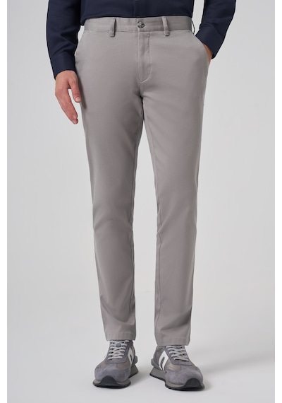 Morven Erkek Gri Pamuk Trend Slim Fit Chino Pantolon 26ks003003100 Gri