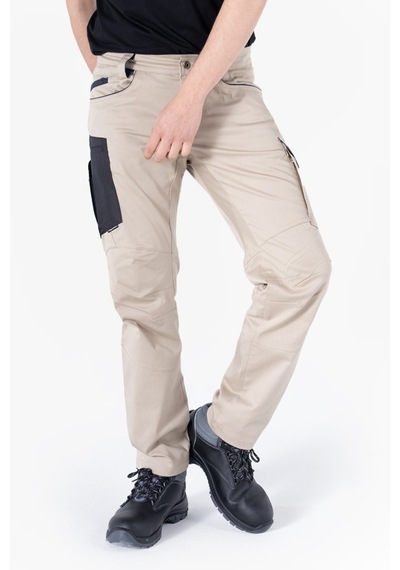 F 2144 Kordura Takviyeli Likralı Pantolon Camel-lacivert Kamel - Lacivert