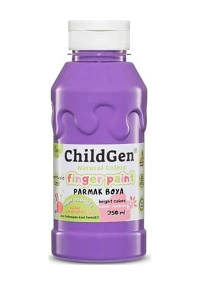 Childgen Süper Yıkanabilir Parmak Boyası 350 Ml Şişe Mor