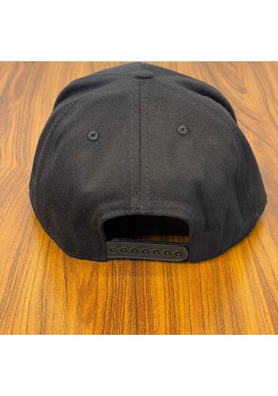 Hamze Hip Hop Snapback Rapper Basic Gabardin Cap Şapka Siyah
