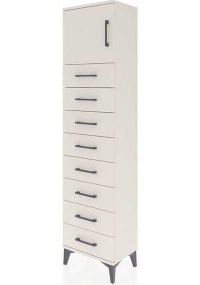 Arges Dolap Tek Raflı 8 Çekmeceli Tek Kapaklı 44x30x182 Aytaş... Aytaşı Arges Dolap Tek Raflı 8 Çekmeceli Tek Kapaklı 44x30x182 Aytaş... Aytaşı