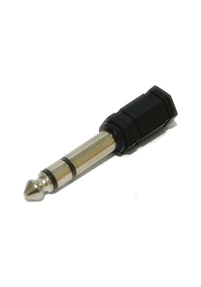 6.3 MM Stereo Erkek 3.5MM Stereo Dişi Adaptör Jak Fişi 2'li Paket