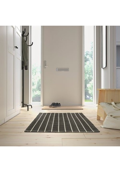 Ikea Rıdstıg Büyük Halı, Gri-kırık Beyaz, 80x180 Cm, Dikdörtgen