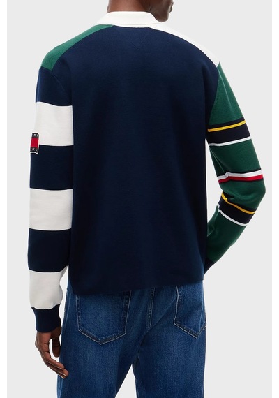 Tommy Jeans Logolu Regular Fit Düğmeli Polo Yaka Kazak Erkek Kazak Dm0dm23570 C1g Lacivert Tommy Jeans Logolu Regular Fit Düğmeli Polo Yaka Kazak Erkek Kazak Dm0dm23570 C1g Lacivert