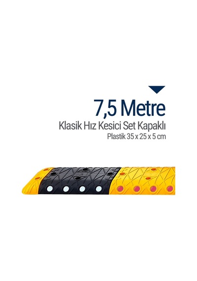 Klasik Hız Kesici Set Kapaklı Plastik. Yol Kasisi 7.5 M N11.494