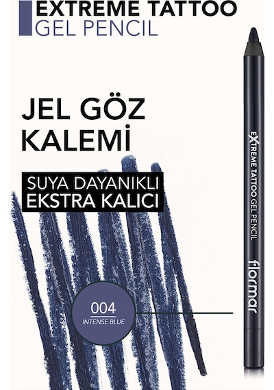 Flormar Extreme Tattoo Akmayan Kajal Göz Kalemi 004 Intense Blue