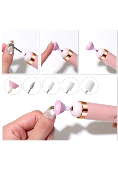 Manikür & Pedikür Set Pembe - Şarjlı C05-1