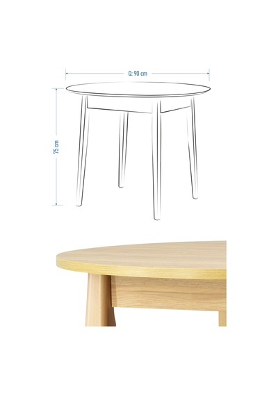 Vilinze Ege Sandalye Avanos Yuvarlak Ahşap Mdf Mutfak Masası Takımı - 90x90 Cm Çok Renkli Vilinze Ege Sandalye Avanos Yuvarlak Ahşap Mdf Mutfak Masası Takımı - 90x90 Cm Çok Renkli
