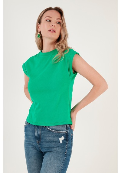Lela Bisiklet Yaka % 100 Pamuk Basic Bayan T Shirt 5864121 Benetton