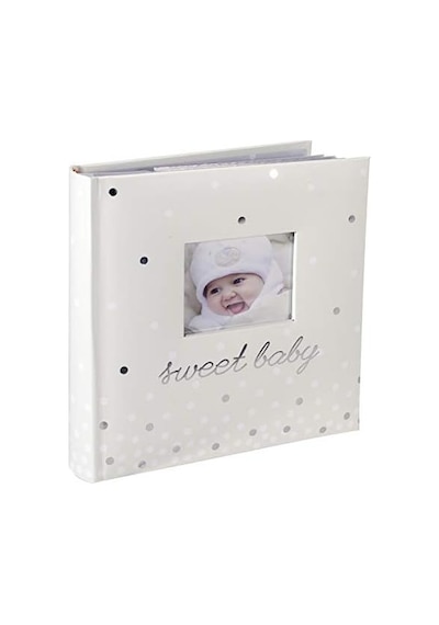 Malden International Designs Sweet Baby Fotoalbum, 160 X 10 Cm, Weiß