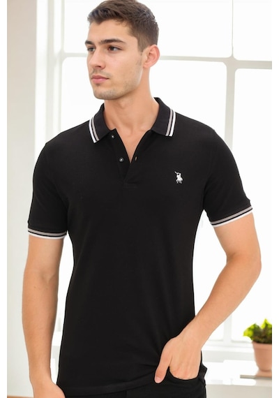 T9594 Dewberry Erkek T-shırt-siyah Siyah