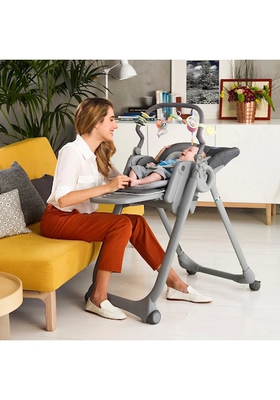 Chicco Polly Magic Relax Mama Sandalyesi Grey Melange