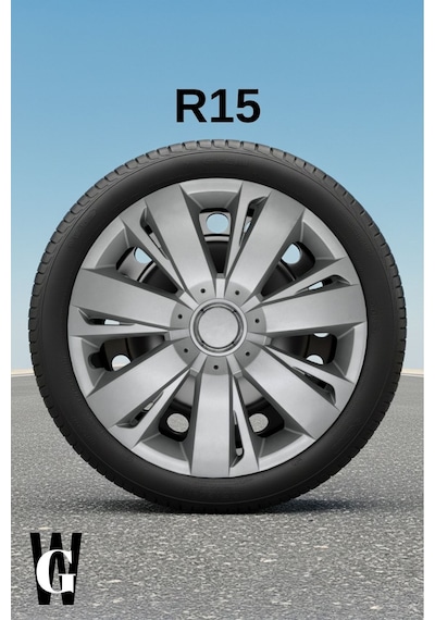 Audi A2 15 İnç Jant Kapağı 4 Adet Gri G113