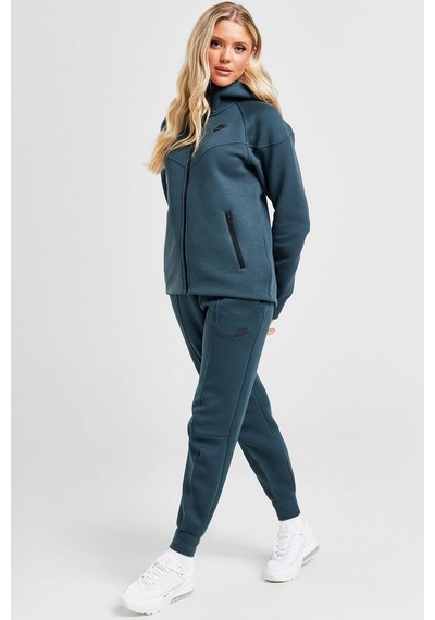 Nike Sportswear Tech Fleece Standart Fit Mid Rise Jogger Kadın Eşofman Altı Koyu Yeşil Koyu Yeşil