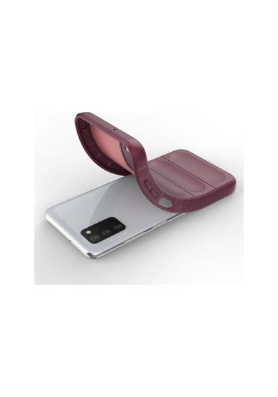 Gld-spt- Newface Samsung Uyumlu Galaxy A03s Kılıf Optimum Silikon - Bordo