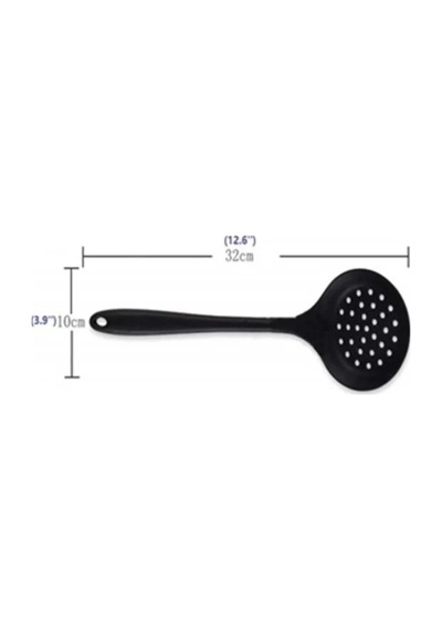 32 Cm Ultra Sert Uçlu Silikon Kevgir -siyah Silikon Diğer