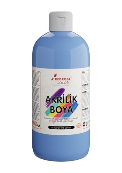 Açık Mavi Akrilik Boya 500 Gr 0000 Clear
