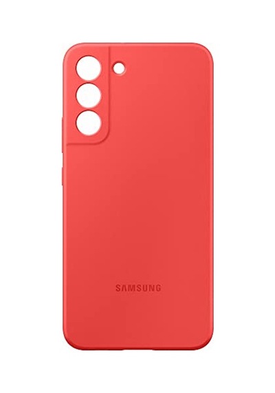 S22 Plus Silikon Kılıf - Kırmızı Diğer